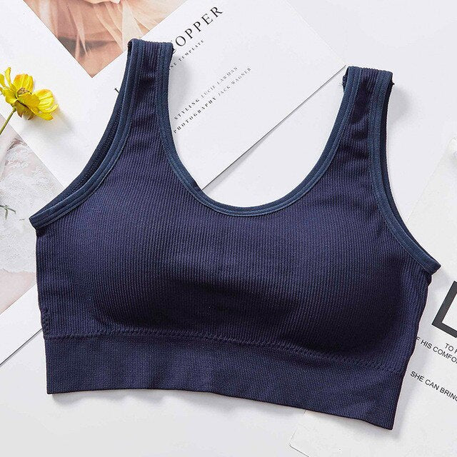 Tube Crop Top Seamless Underwear V-Back Wrapped Chest Streetwear Sleeveless Fitness Bandeau Bra Bralette The Clothing Company Sydney