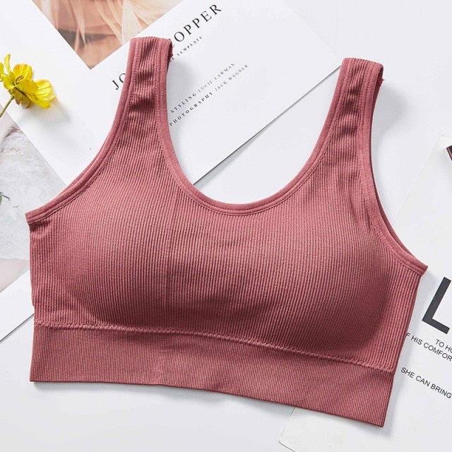 Tube Crop Top Seamless Underwear V-Back Wrapped Chest Streetwear Sleeveless Fitness Bandeau Bra Bralette The Clothing Company Sydney