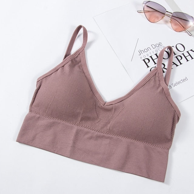 Backless Bralette Active Adjustable Strap Seamless Padded Bra Lingerie Cotton Wireless Comfortable Crop Top Brassiere The Clothing Company Sydney
