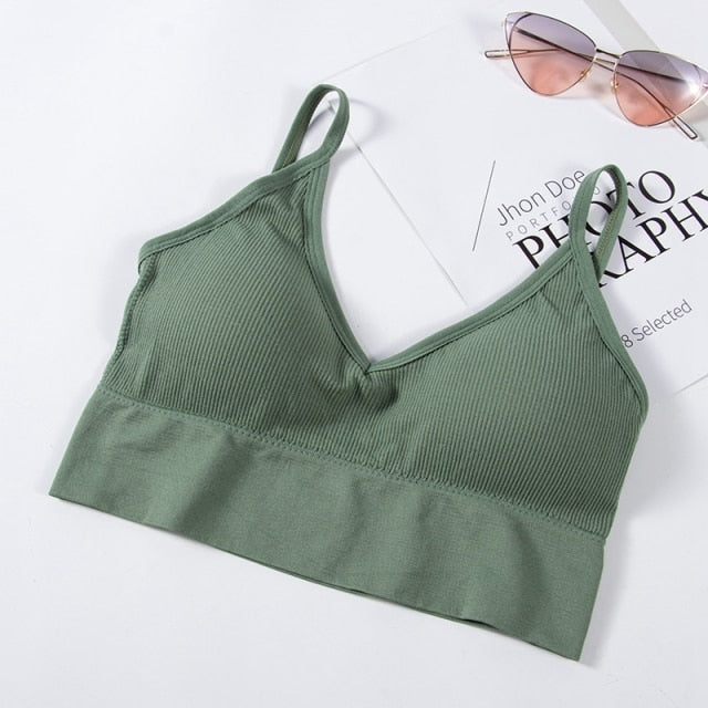 Backless Bralette Active Adjustable Strap Seamless Padded Bra Lingerie Cotton Wireless Comfortable Crop Top Brassiere The Clothing Company Sydney