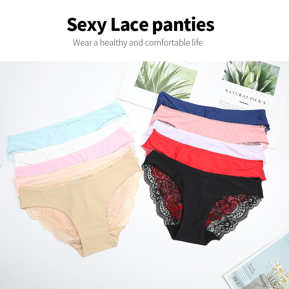 Lace Panties Seamless Breathable Ladies Low-Rise Lingerie Underwear Comfortable Underpants The Clothing Company Sydney