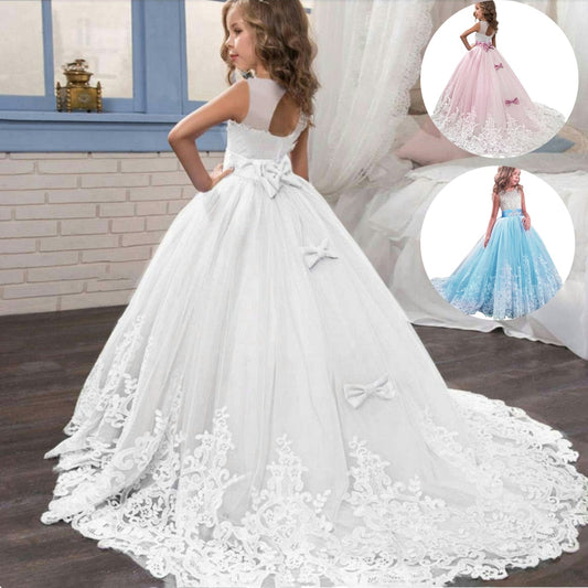 Summer Girls Long Bridesmaid Kids Dresses For Girls Children Princess Flower Girl Party Wedding Dress The Clothing Company Sydney