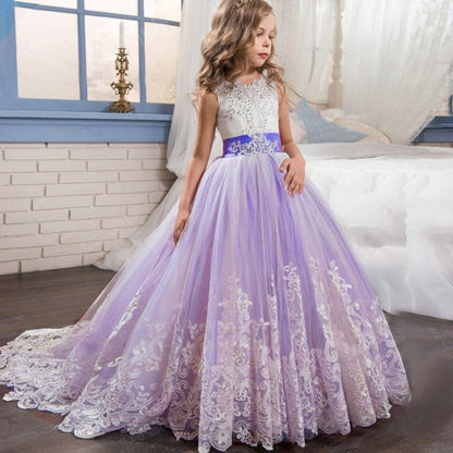 Summer Girls Long Bridesmaid Kids Dresses For Girls Children Princess Flower Girl Party Wedding Dress The Clothing Company Sydney