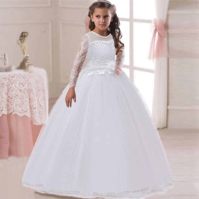 Summer Girls Long Bridesmaid Kids Dresses For Girls Children Princess Flower Girl Party Wedding Dress The Clothing Company Sydney