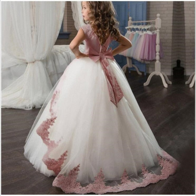 Summer Girls Long Bridesmaid Kids Dresses For Girls Children Princess Flower Girl Party Wedding Dress The Clothing Company Sydney