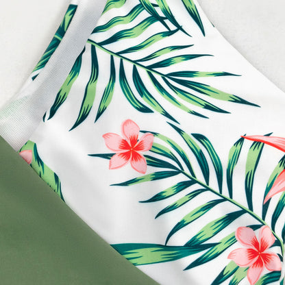 Patchwork Print One Piece Swimsuit Closed Swimwear Push Up Body Swimming Bathing Suit Beach Pool Bather The Clothing Company Sydney