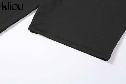 Solid Asymmetrical Two Piece One Shoulder Tracksuit Crop Tops+Elastic Bike Shorts Sporty Matching Suits Casual Outfit Set The Clothing Company Sydney