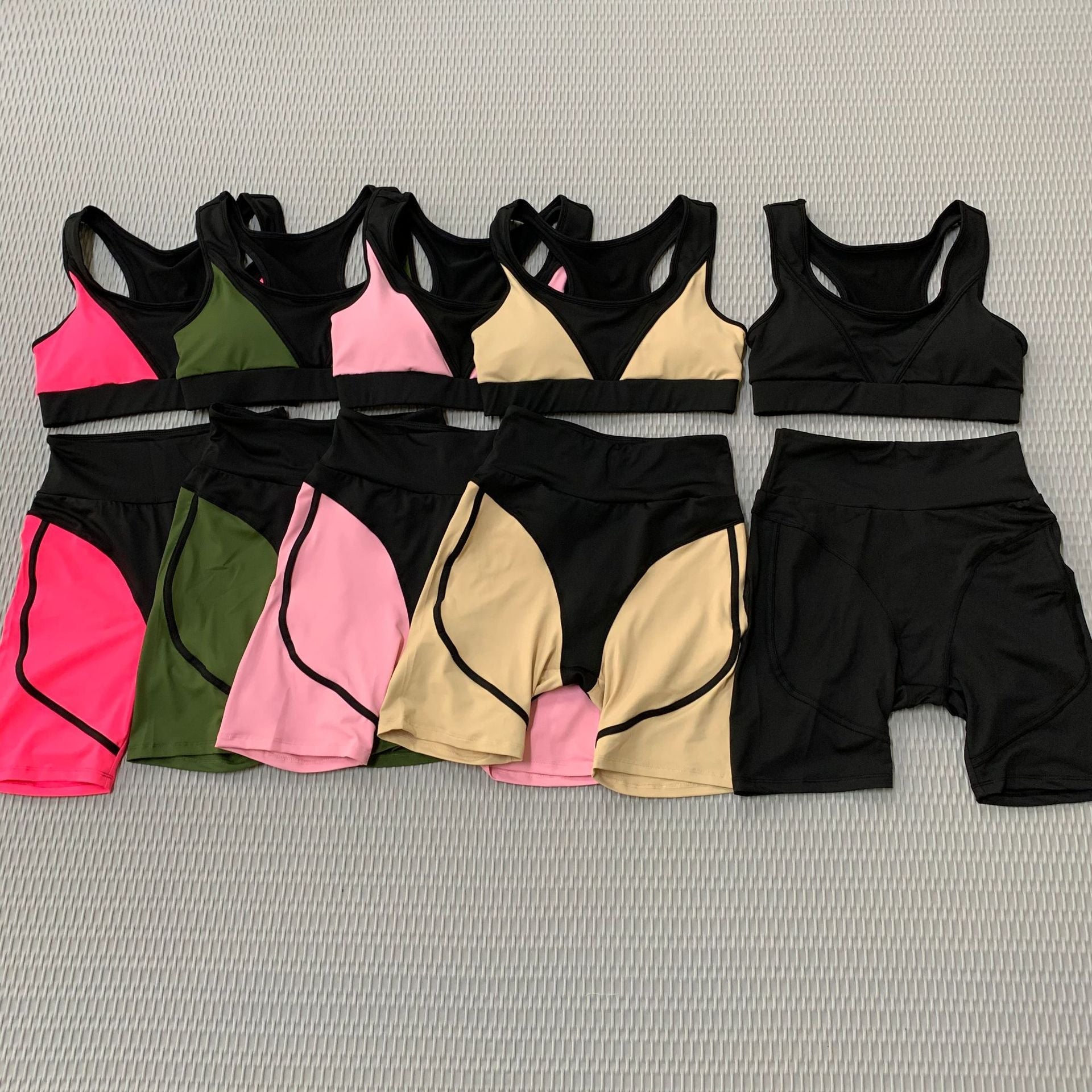 Sports Fitness Suit High Waist Tight Sexy Two Piece Active Wear Quick Drying Yoga Suit Bra Pants Workout set The Clothing Company Sydney
