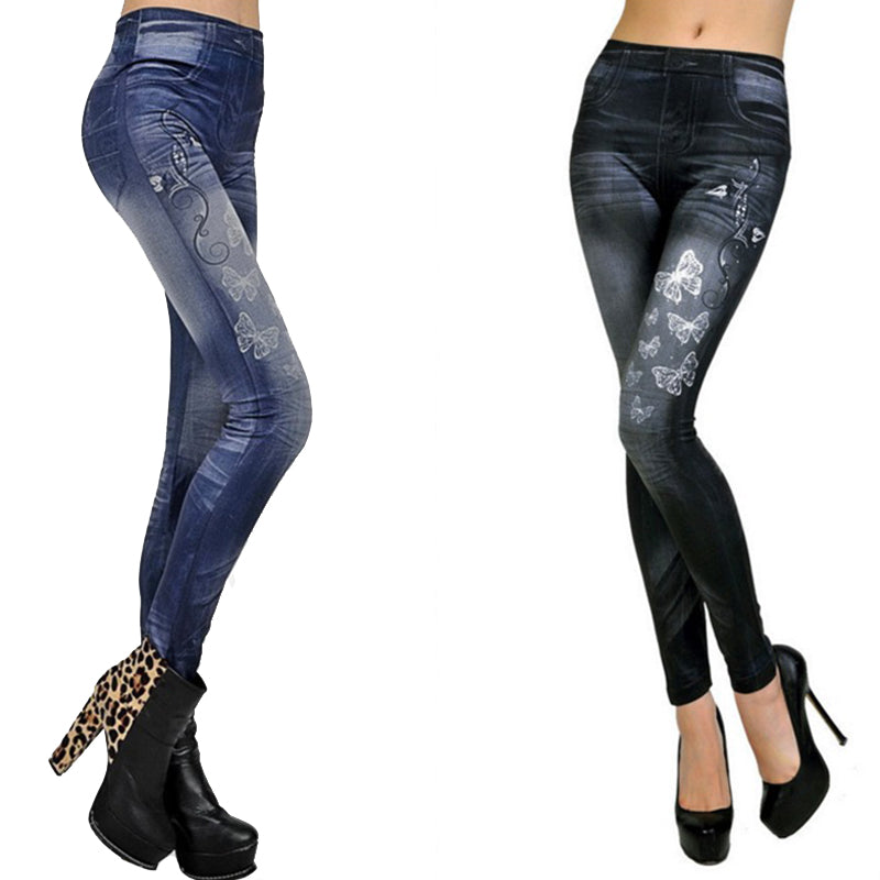 Fashion Classic Stretchy Slim Leggings Sexy imitation Jean Skinny Jeggings Skinny Pants Plus Size The Clothing Company Sydney