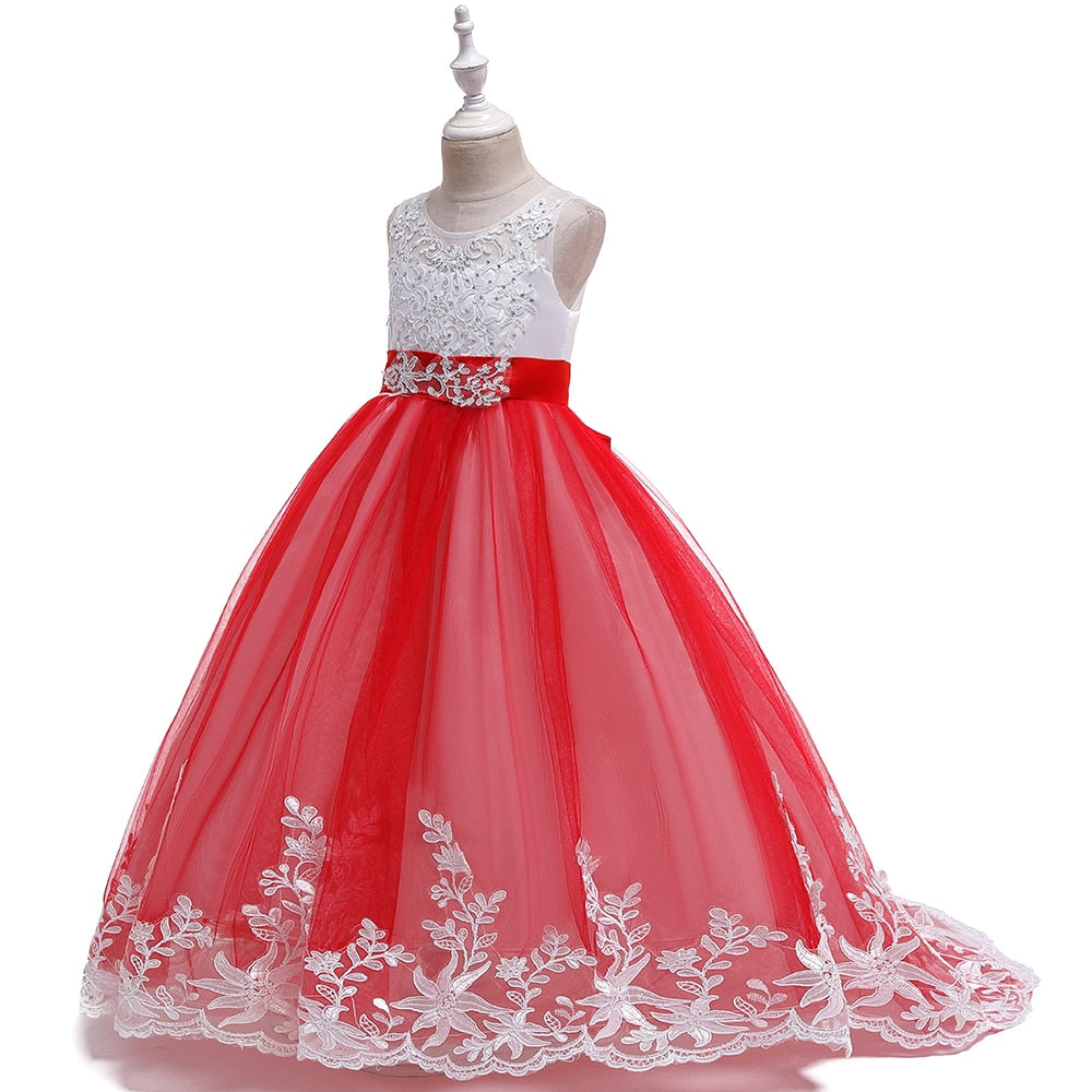 Summer Girls Long Bridesmaid Kids Dresses For Girls Children Princess Flower Girl Party Wedding Dress The Clothing Company Sydney