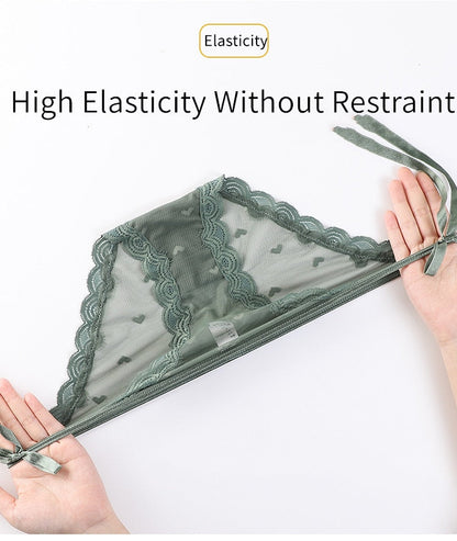 Underwear Panties Sensual Lingerie Lace Thongs Low-Waist Translucent G-Strings Bandage Briefs The Clothing Company Sydney