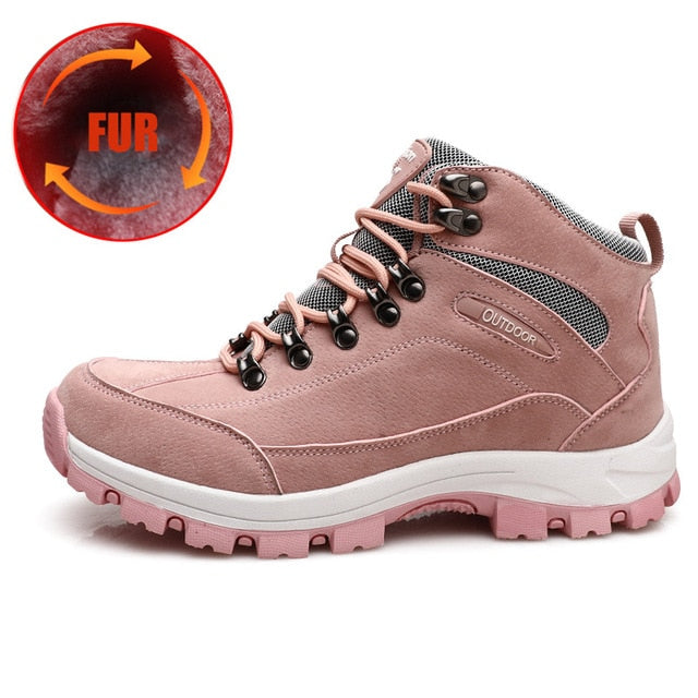 Winter Warm Hiking Ankle Boots Men Women Mountain Climbing Shoes With Fur Winter Shoes Outdoor Couple Sneaker Unisex Boots The Clothing Company Sydney