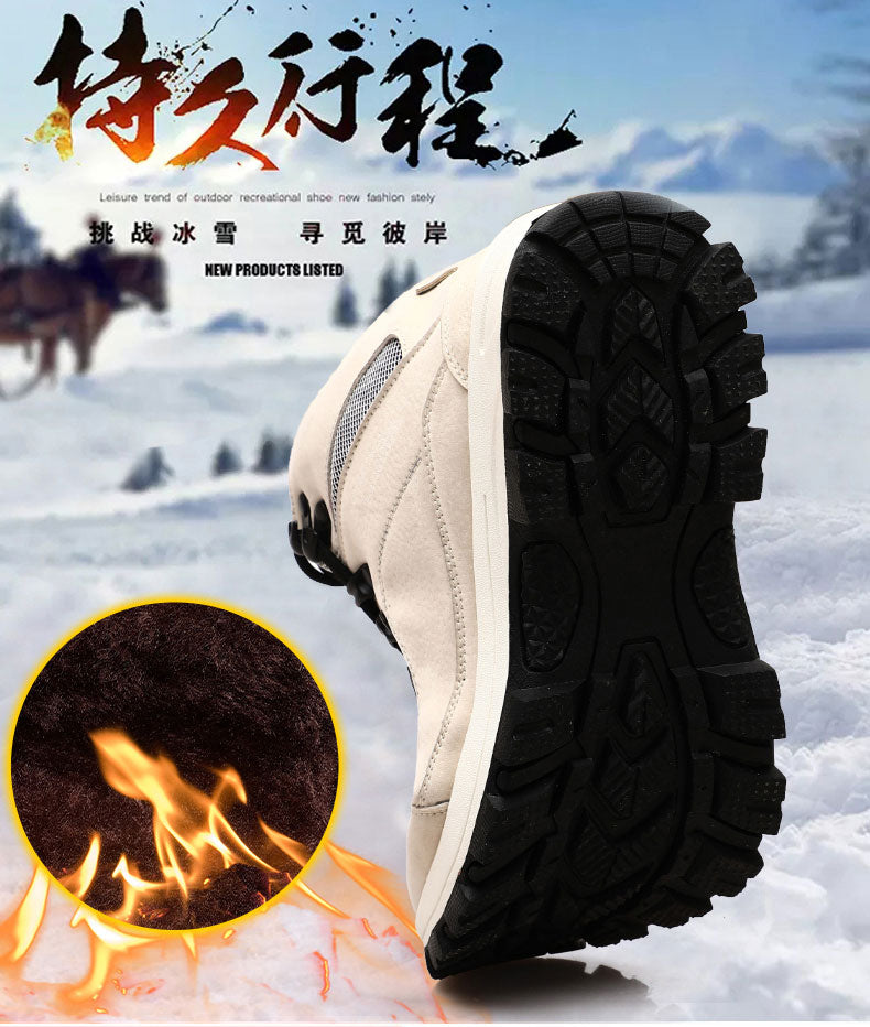 Winter Warm Hiking Ankle Boots Men Women Mountain Climbing Shoes With Fur Winter Shoes Outdoor Couple Sneaker Unisex Boots The Clothing Company Sydney