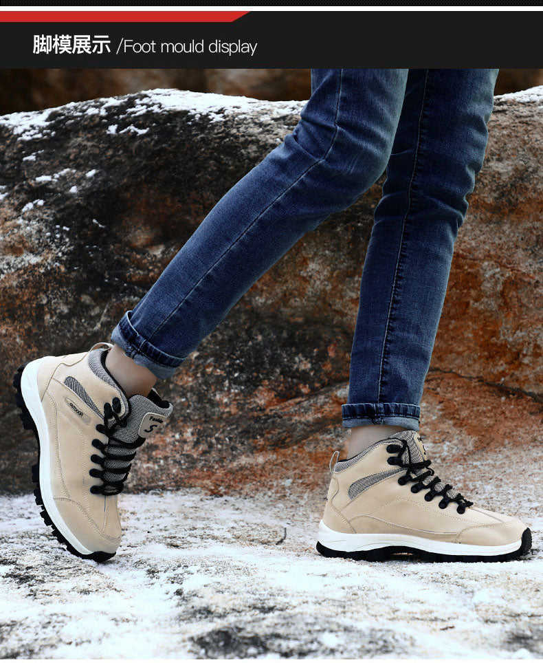 Winter Warm Hiking Ankle Boots Men Women Mountain Climbing Shoes With Fur Winter Shoes Outdoor Couple Sneaker Unisex Boots The Clothing Company Sydney