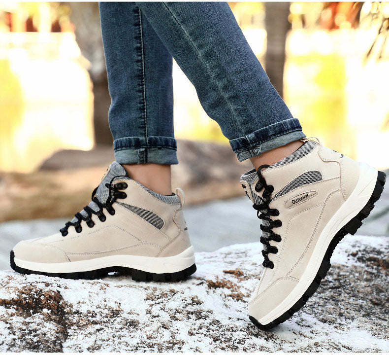 Winter Warm Hiking Ankle Boots Men Women Mountain Climbing Shoes With Fur Winter Shoes Outdoor Couple Sneaker Unisex Boots The Clothing Company Sydney