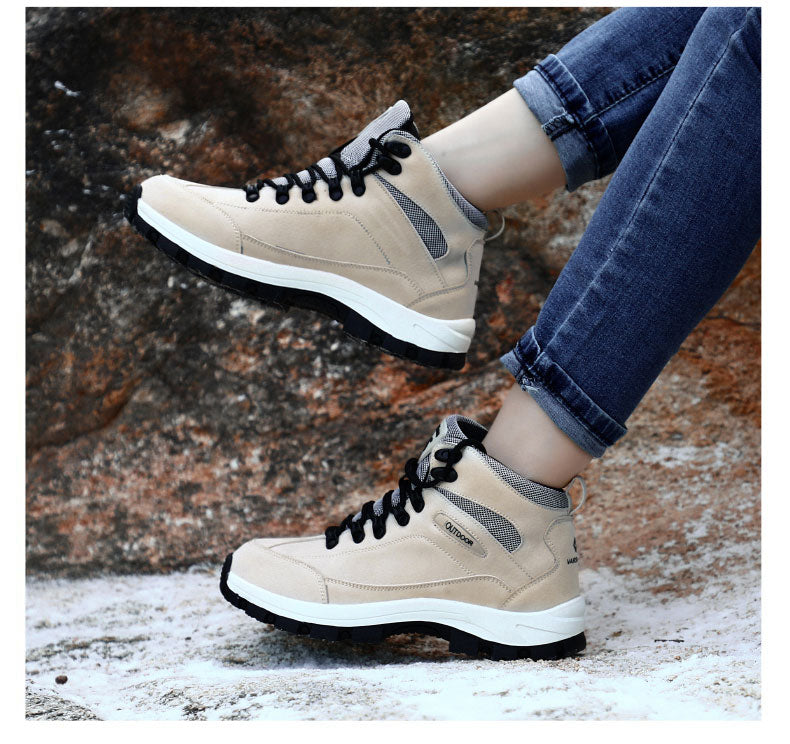 Winter Warm Hiking Ankle Boots Men Women Mountain Climbing Shoes With Fur Winter Shoes Outdoor Couple Sneaker Unisex Boots The Clothing Company Sydney