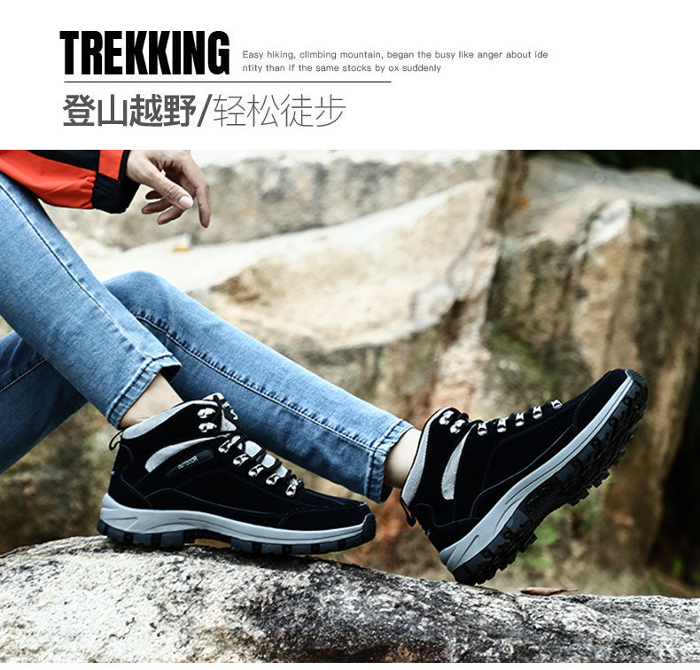 Winter Warm Hiking Ankle Boots Men Women Mountain Climbing Shoes With Fur Winter Shoes Outdoor Couple Sneaker Unisex Boots The Clothing Company Sydney
