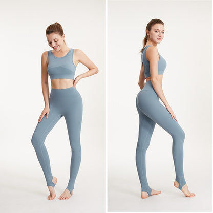 Women's High Waist Sports Yoga Pants Fitness Workout Stirrup Tummy Control Leggins for Running Gym Leggings The Clothing Company Sydney