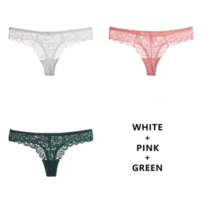 3 Pack Panties G String Thong Low-Waist Underwear Soft Breathable T-Back Transparent Knickers The Clothing Company Sydney