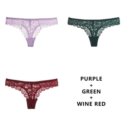 3 Pack Panties G String Thong Low-Waist Underwear Soft Breathable T-Back Transparent Knickers The Clothing Company Sydney