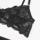 Embroidery Sexy Lingerie Thin Transparent Lace Push up Bra Set  Bra+Garters+Thong 3 Piece Set See Through Underwear The Clothing Company Sydney