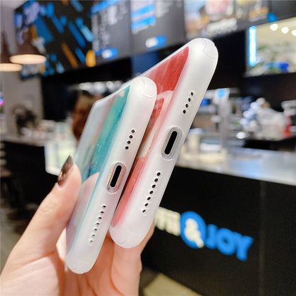 Fashion Fantasy Watercolor Phone Case for iPhone 11 Pro Max SE 2020 XS XR 7 8 Plus Transparent Glitter Shockproof Back Cover The Clothing Company Sydney