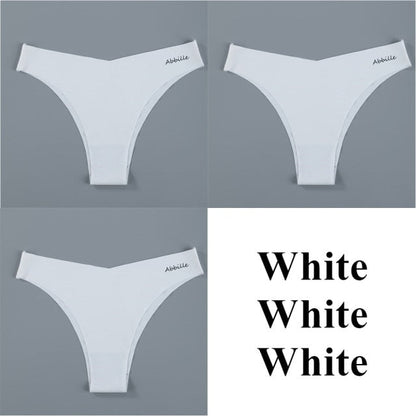 3 pack Seamless Lingerie Thongs Underwear Woman Invisible Low-Rise Underpants Panties Bikini Briefs The Clothing Company Sydney