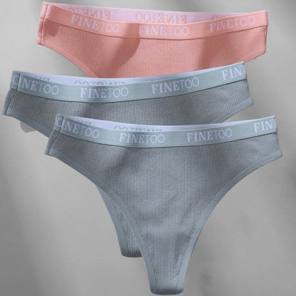 Cotton Mix Thong Underpant Letter Waist Underwear G-string Brief Lingerie The Clothing Company Sydney