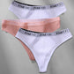 Cotton Mix Thong Underpant Letter Waist Underwear G-string Brief Lingerie The Clothing Company Sydney