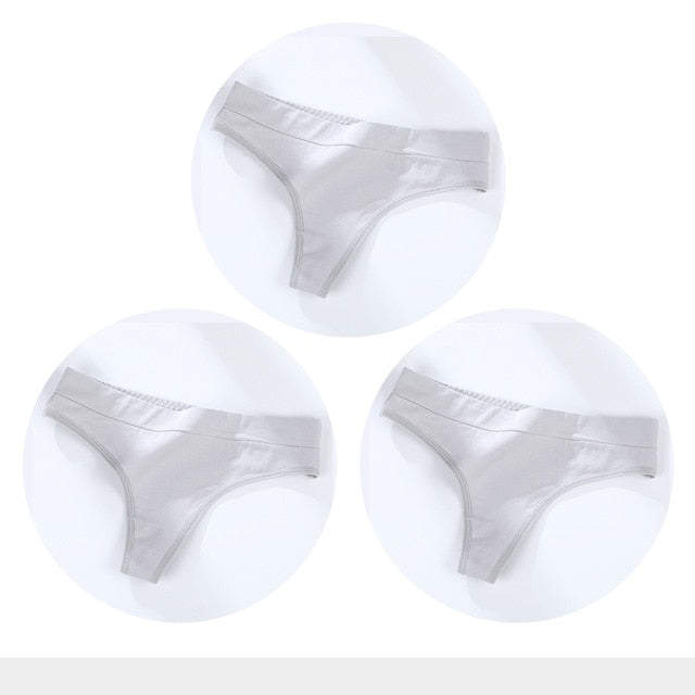 3 Pack Cotton Woman Thong Seamless Sports Panties Sexy G-string T-back Underwear Quality Soft Underpants The Clothing Company Sydney