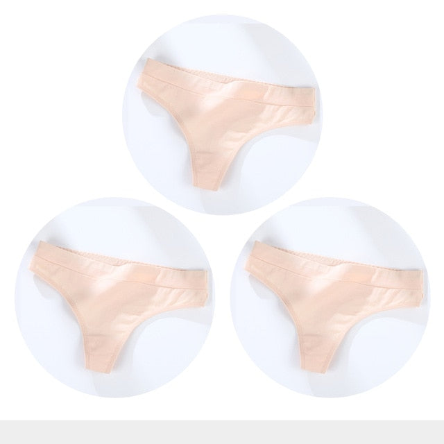 3 Pack Cotton Woman Thong Seamless Sports Panties Sexy G-string T-back Underwear Quality Soft Underpants The Clothing Company Sydney