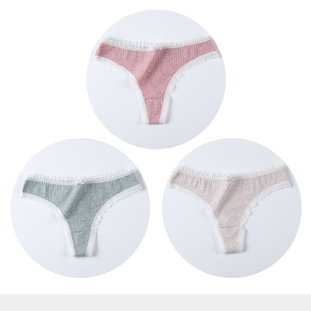 3 Pack Cotton Woman Thong Seamless Sports Panties Sexy G-string T-back Underwear Quality Soft Underpants The Clothing Company Sydney