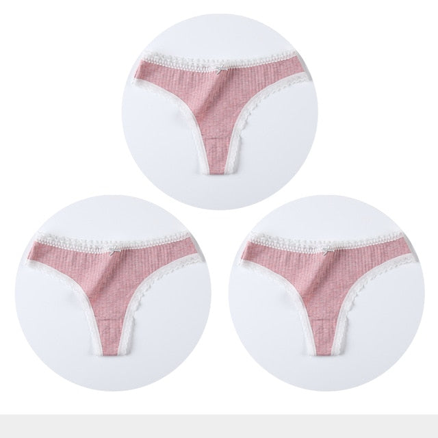 3 Pack Cotton Woman Thong Seamless Sports Panties Sexy G-string T-back Underwear Quality Soft Underpants The Clothing Company Sydney