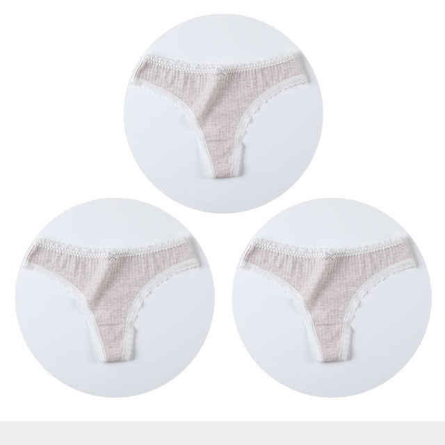 3 Pack Cotton Woman Thong Seamless Sports Panties Sexy G-string T-back Underwear Quality Soft Underpants The Clothing Company Sydney