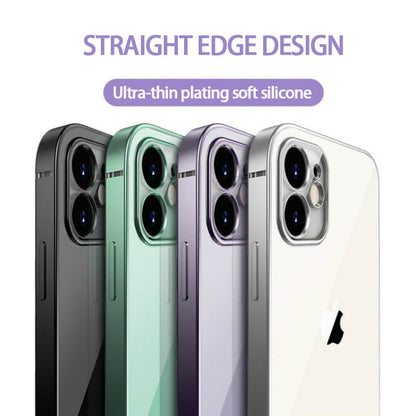 Classic Square Plate Frame Protection Soft Phone Case For iPhone 12 11 Pro XS Max X XR 6 6S 7 8 Plus SE Ultra Thin Clear Cover The Clothing Company Sydney