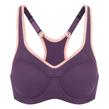 Sports Bra Women's Moisture-wicking High Impact Minimize Padded Full Support Racerback Underwire Sports Bra Top The Clothing Company Sydney