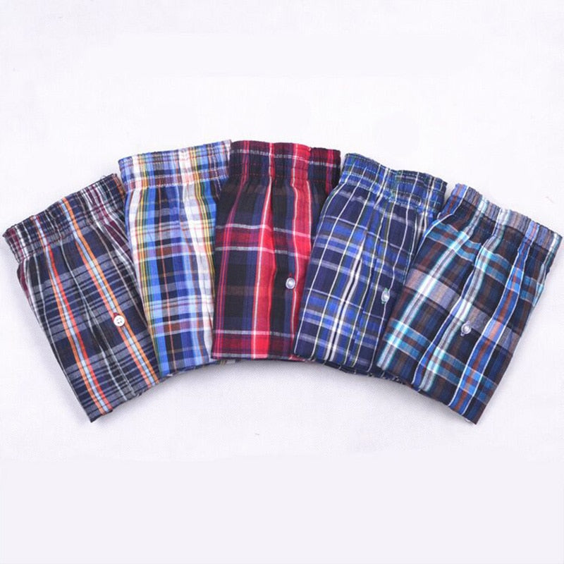 5 Pack Mens Boxer Underwear Cotton Man Shorts Breathable Plaid Flexible Shorts Boxer Male Underpants The Clothing Company Sydney