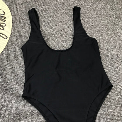 Vintage One Piece Ruffled Push Up Solid Swimwear  Monokini Padded Bathing Suits Swimsuit The Clothing Company Sydney