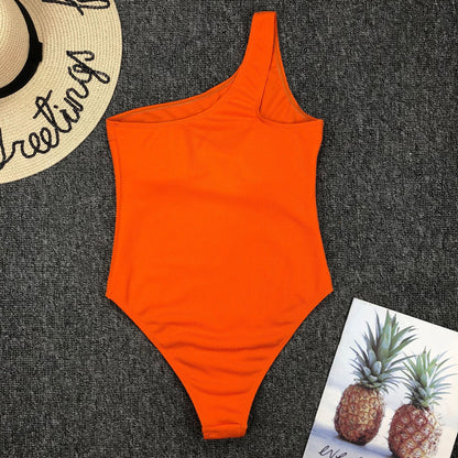 Vintage One Piece Ruffled Push Up Solid Swimwear  Monokini Padded Bathing Suits Swimsuit The Clothing Company Sydney