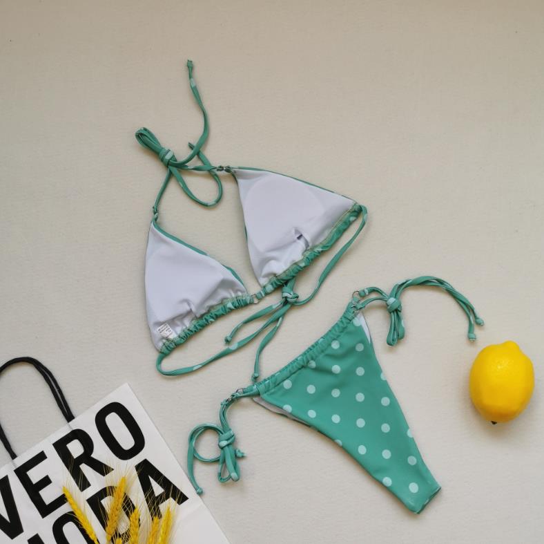 2 Piece Brazilian Bikini Swimwear Summer Halter Lace Up Push Up Padded Bra Micro Bikini Set Beachwear The Clothing Company Sydney