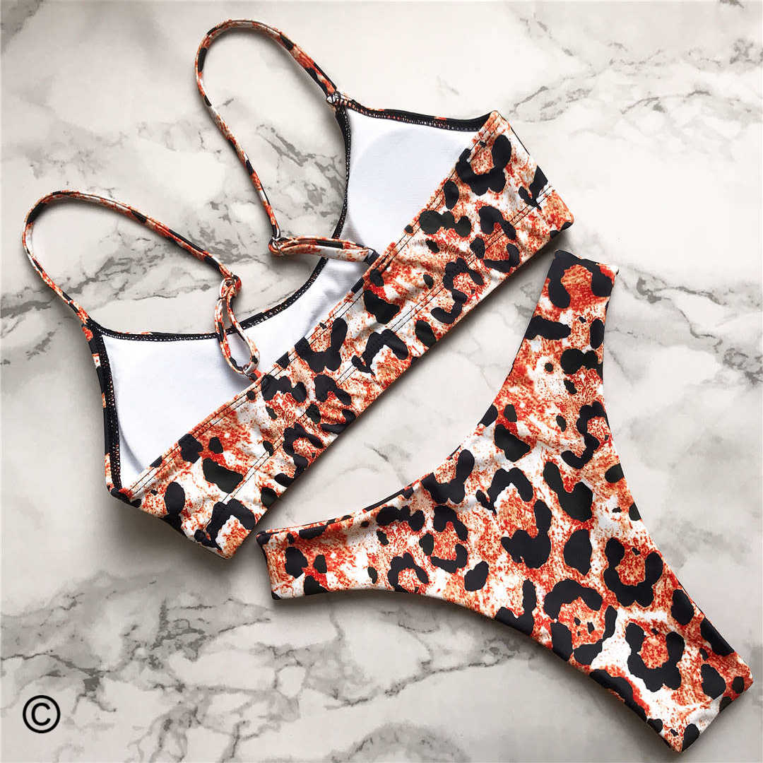 Leopard Print Bikini Swimwear Swimsuit Two piece Bikini set Brazilian Bather Bathing Suit The Clothing Company Sydney