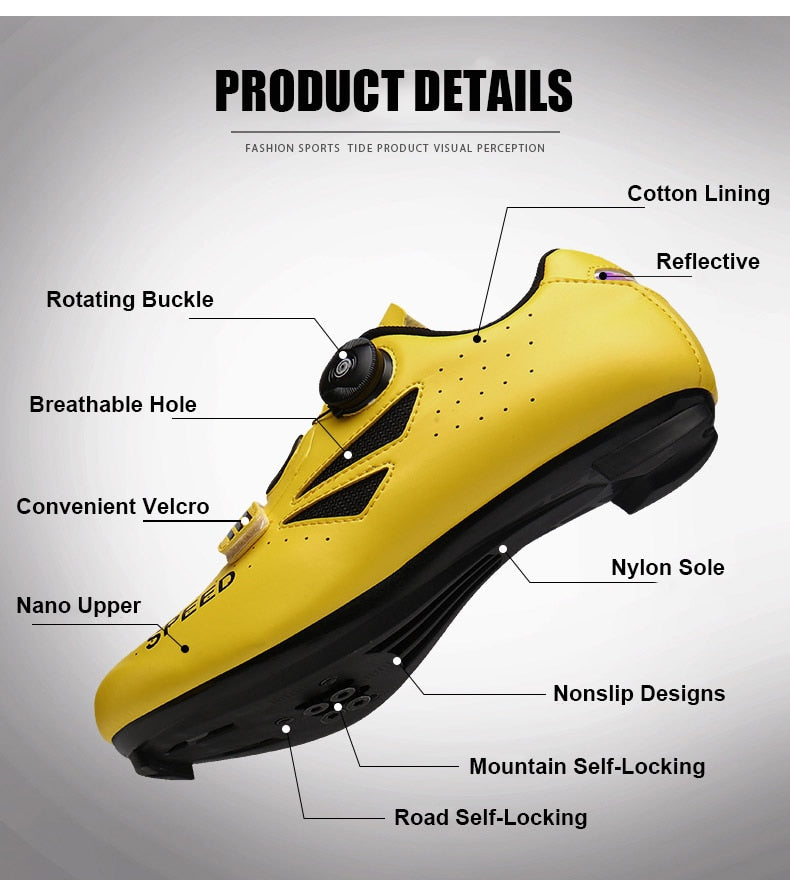 Athletic Bicycle Shoes MTB Cycling Men Ladies Self-Locking Road Bike Shoes Cycling Sneakers The Clothing Company Sydney