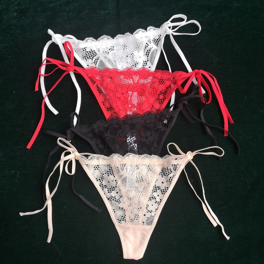 Lace Thong G-String Low Waist Underwear Panty French Style Lingerie Hollow Out Design Panties The Clothing Company Sydney