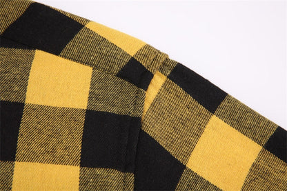 Men's Plaid Flannel Shirt Spring Autumn Regular Fit Casual Long-Sleeved Shirts The Clothing Company Sydney