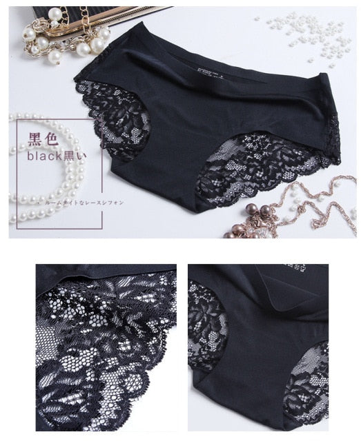 3 pack Women's lingerie Lace Underwear Seamless Panties Brief Ice Silk intimates Underpants Cotton briefs The Clothing Company Sydney