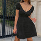 V Neck Fashion Ruched Short Sleeve Summer Causal Dresses A-Line Frills Sundress Mini Dress The Clothing Company Sydney