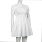 V Neck Fashion Ruched Short Sleeve Summer Causal Dresses A-Line Frills Sundress Mini Dress The Clothing Company Sydney