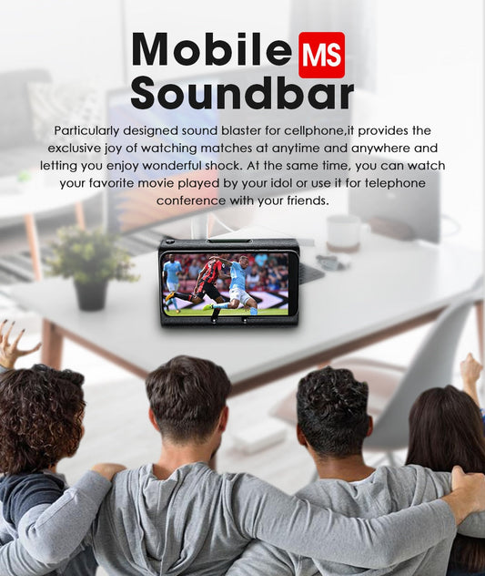 Bluedio MS mobile soundbar portable with sensor phone stand holder Bluetooth Speaker The Clothing Company Sydney