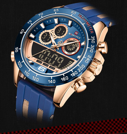 Men's Luxury Brand Digital Military Quartz Wrist Watch Sport Chronograph Silicone Strap Watches The Clothing Company Sydney