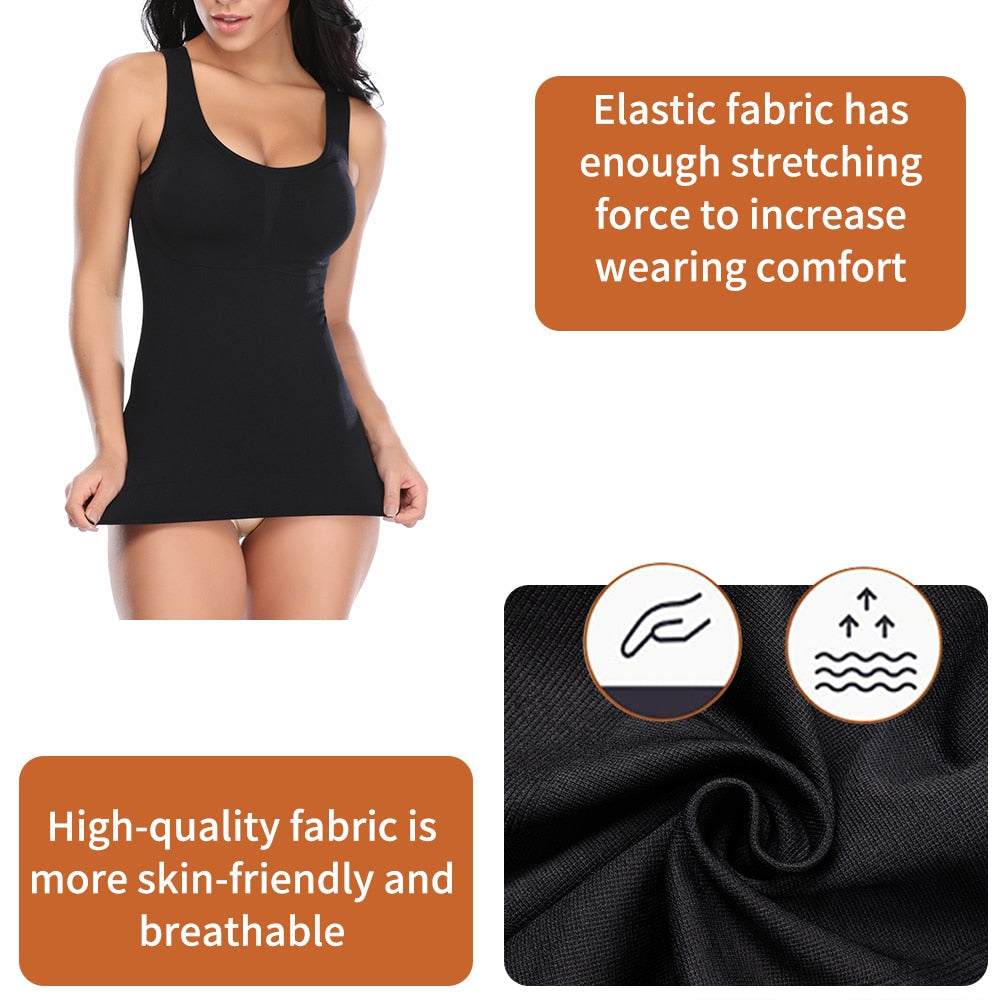 Tank Tops with Built in Bra Shelf Bra Casual Wide Strap Basic Camisole Sleeveless Top Body Shaper with Removable Bra Shapewear The Clothing Company Sydney